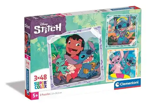 3 Puzzles Clementoni Stitch 48 Piezas