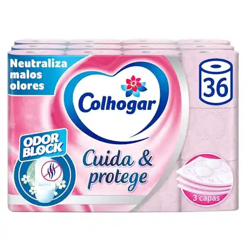 36 Rollos Colhogar Cuida & Protege Papel Higiénico