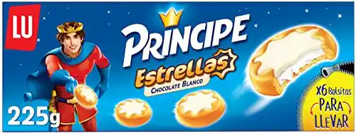 3x Príncipe Estrellas Galletas Chocolate Blanco 225g