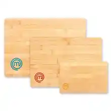 3x Tablas de cortar MasterChef de bambú