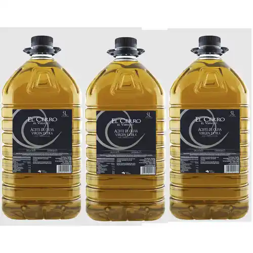 3x5L Aceite de Oliva Virgen Extra EL CERRO EL VIENTO - a 3,7€/L