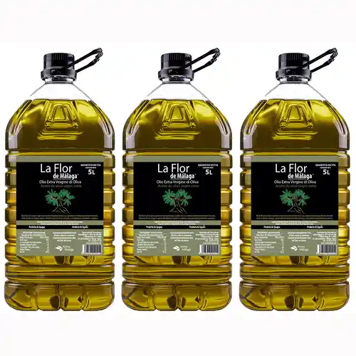 3x5L de AOVE La Flor de Málaga - Virgen Extra Recién Enlatado - a 4,06€ / L