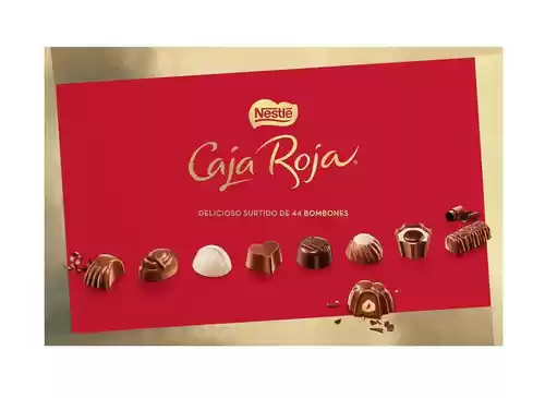 4 estuches de 44 bombones surtidos Nestlé Caja Roja