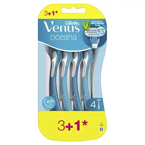 4 Maquinilla de Afeitar Desechables Gillette Venus Oceana