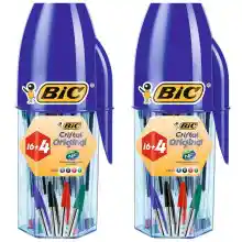 40 Bolígrafos BIC Cristal Original Punta Media (2 packs de 20 unidades)