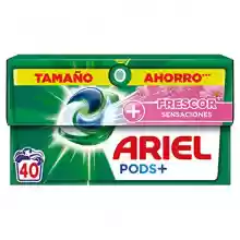 40 cápsulas Ariel All-in-One Detergente Lavadora Más Frescor Sensaciones