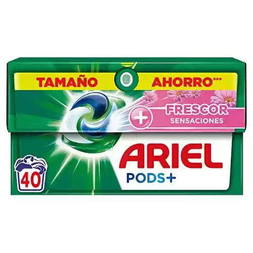 40 cápsulas Ariel All-in-One Detergente Lavadora Más Frescor Sensaciones