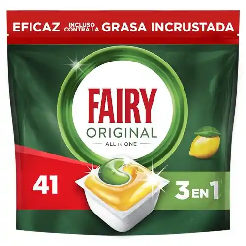 41 Cápsulas Lavavajillas Fairy Original Limón