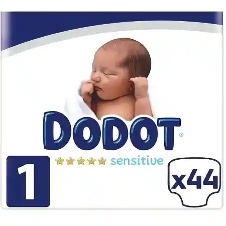 44x Pañales Dodot Sensitive Talla 1