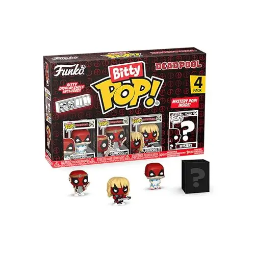 4x Funko Bitty Pop Deadpool Sleepover