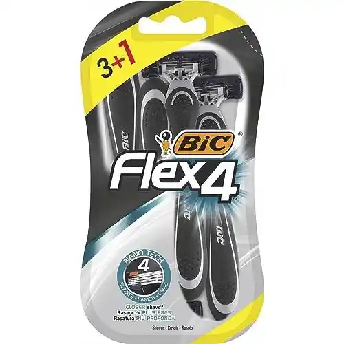 4x Maquinillas Afeitar Hombre Bic Flex4