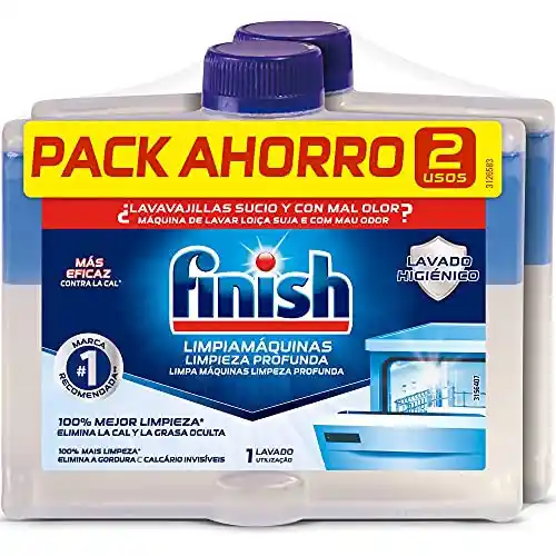 4x250ml Finish Limpiamáquinas elimina cal y mal olor