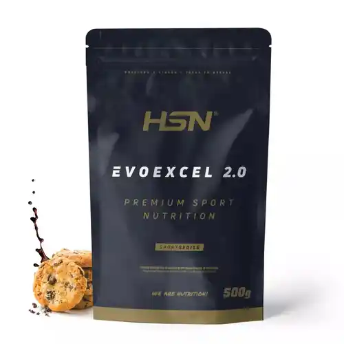 500gr Proteínas Suero de Leche Whey Protein HSN Evoexcel 2.0 Sabor Chocolate Galletas