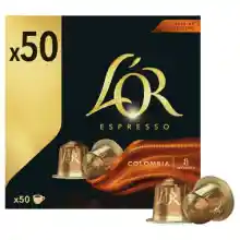 50x Cápsulas Espresso L'OR Colombia Intensidad 8 -  Compatibles Nespresso