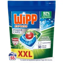 55 lavados Wipp Express Power Caps Higiene y Antiolores