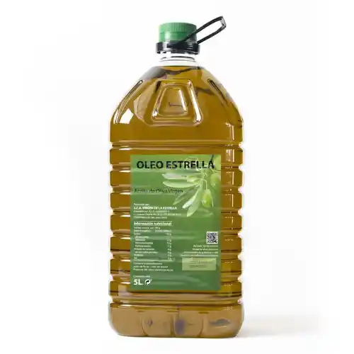 5L de Aceite Oliva Virgen Jaén OLEOESTRELLA - Aceite de Cooperativa (5,4€/litro)