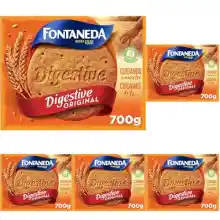 5x paquetes de Galleta Fontaneda Digestive Original 700g