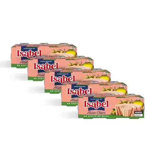 5x3 latas Atún claro Isabel en aceite de oliva