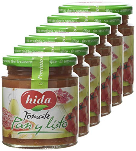 6 botes de Salsa de Tomate para untar 220g Hida