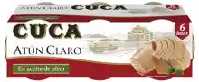 6 Latas Cuca Atún Claro en Aceite de Oliva