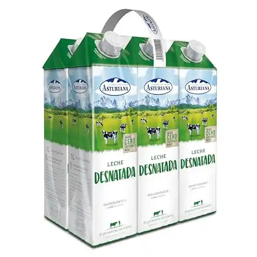 6 x 1L Central Lechera Asturiana Leche Desnatada