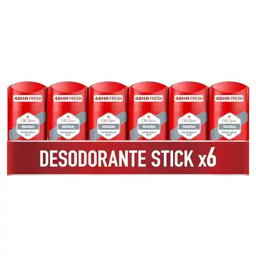 6x Desodorante Barra 50ml Old Spice Original