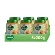 6x Tarritos Tomate Arroz Pescado 200g Blédina para bebés