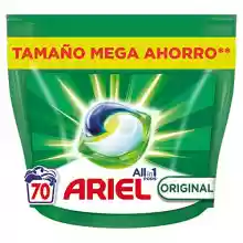 ¡Más Barato! 70 cápsulas Detergente Lavadora Ariel All-in-One Original