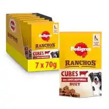 7x70g Snack Perro Ranchos Cubes de Buey