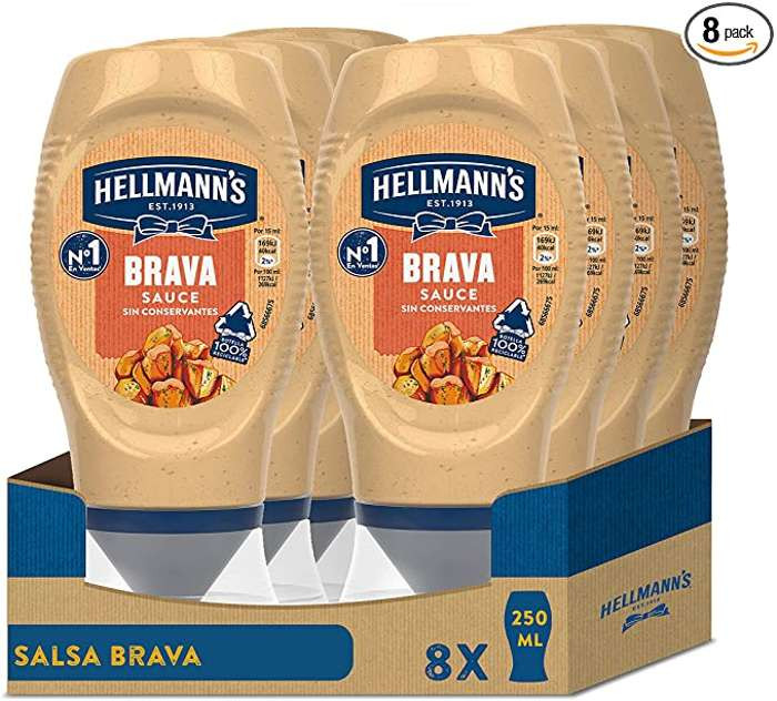 8 botes Hellmann´s Salsa Brava