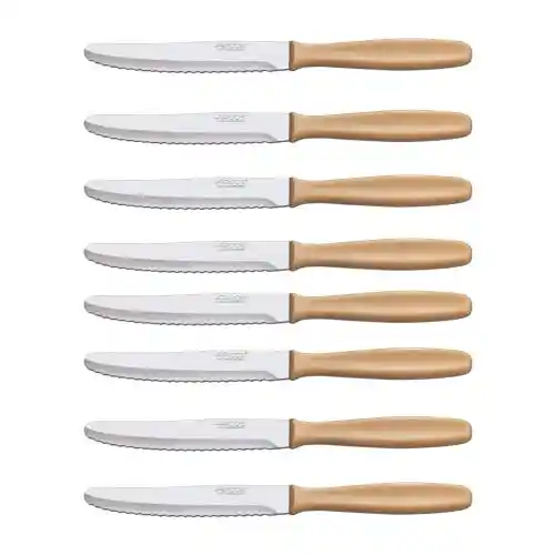 8 Cuchillos De Mesa Serrados Arcos