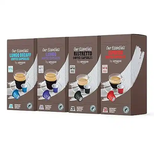 80 cápsulas de café by Amazon Variado compatibles con Nespresso - a 0,10€ la cápsula