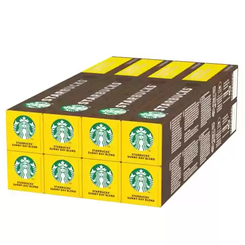 80 cápsulas de café Lungo de Nespresso STARBUCKS Blonde Sunny Day Blend