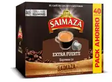 80x Cápsulas Café Extrafuerte Saimaza para Máquinas Nespresso (15 céntimos la cápsula)
