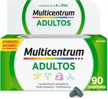 90 comprimidos MULTICENTRUM, Complemento Alimenticio Multivitamínico y Multimineral para Adultos y Adolescentes