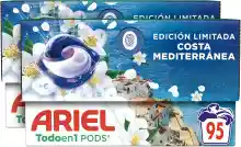 95 cápsulas Ariel Todo en 1 PODS Brisa Marina y Jazmín
