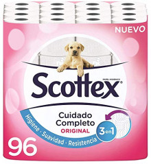 Pack de 96 rollos Papel Higiénico Scottex Original (a 22 cent el rollo)