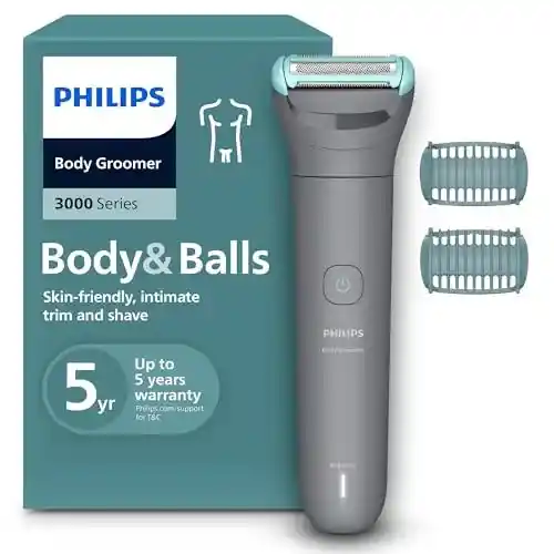 Afeitadora corporal Philips Series 3000 con sistema Triple Protect