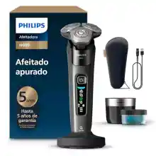 Afeitadora Eléctrica Philips Serie i9000 con tecnología SkinIQ, para seco y mojado, con centro de limpieza y estuche de viaje