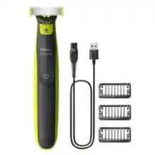 Afeitadora Philips OneBlade 360 Cara QP2724/23 con tecnología 360 y 3 peines guía
