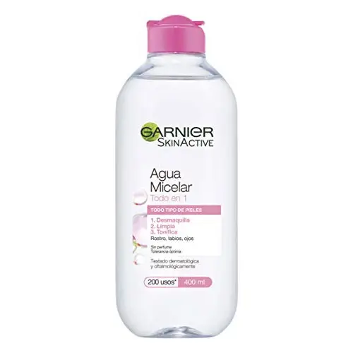 Agua micelar Garnier 400ml para limpiar y desmaquillar la piel