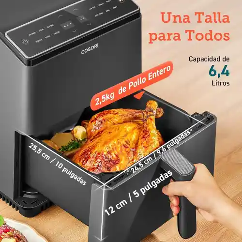 Airfryer Cosori Dual Blaze Chef Edition de 6,4 L y doble resistencia