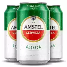 Amstel Clásica Cerveza Lager, Pack 24 Latas x 33 cl