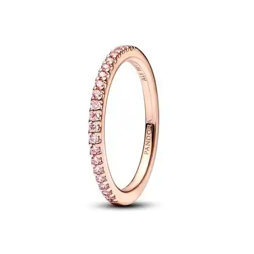 Anillo mujer PANDORA cinta rosa brillante