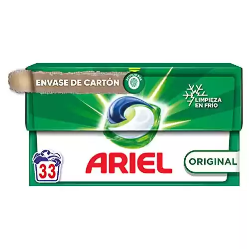 Ariel All-in-One Detergente Lavadora Líquido en Cápsulas, 33 Lavados