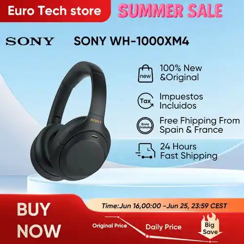 Auriculares inalámbricos SONY WH-1000XM4 con cancelación de ruido NFC BT5.0 - 3 colores a elegir