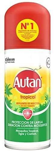 Autan Tropical Repelente en Spray - Protege de mosquitos (comunes, tropicales y tigre) e insectos