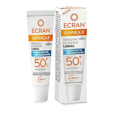 Bálsamo Labial SPF50+ Ecran Sunnique 10ml