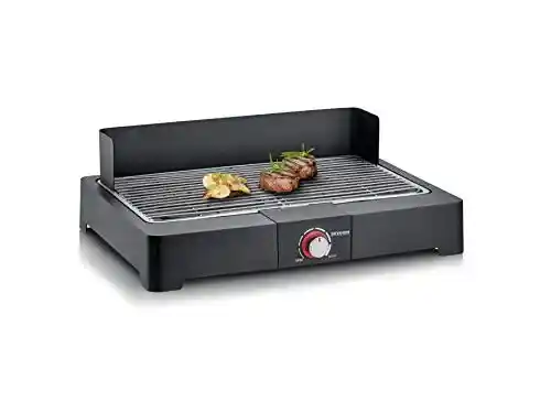 Barbacoa eléctrica Severin PG 8565 de mesa con 2200W y parrilla 44.5x26cm