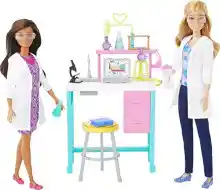Barbie Laboratorio Científico con 2 muñecas